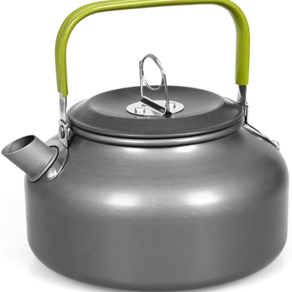 Outdoor Camping Kettle, Aluminum Alloy Tea Kettle with Carrying Bag 1 Pack